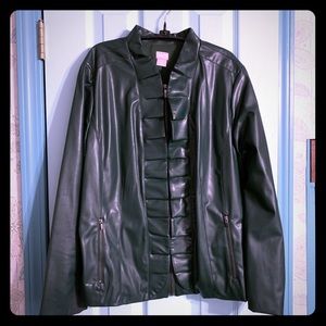 Chico’s Leather-like Zippered Jacket 150